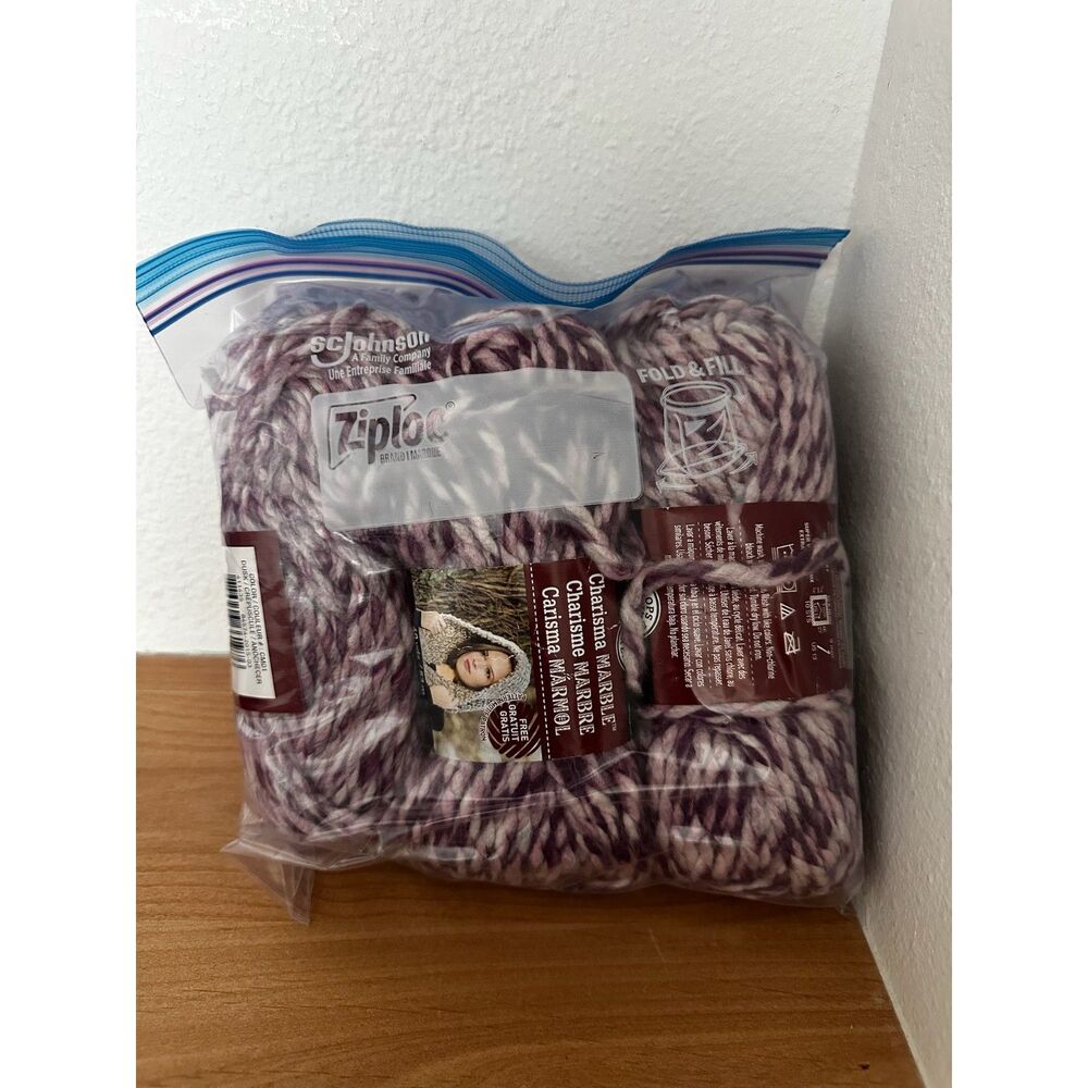 Charisma Marble yarn by Loops & Threads in Dusk, Set of 3 NWT - Picture 2 of 5